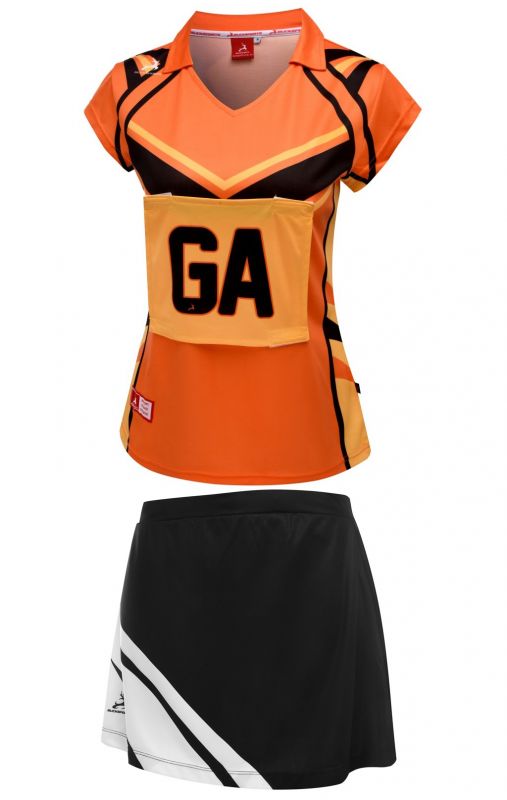 NETBALL BIBS SET T-SHIRT & SKORT-N1314YBO