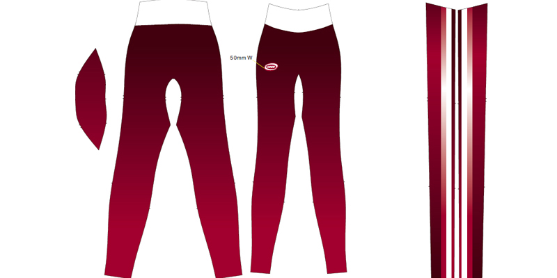 running team wear layout